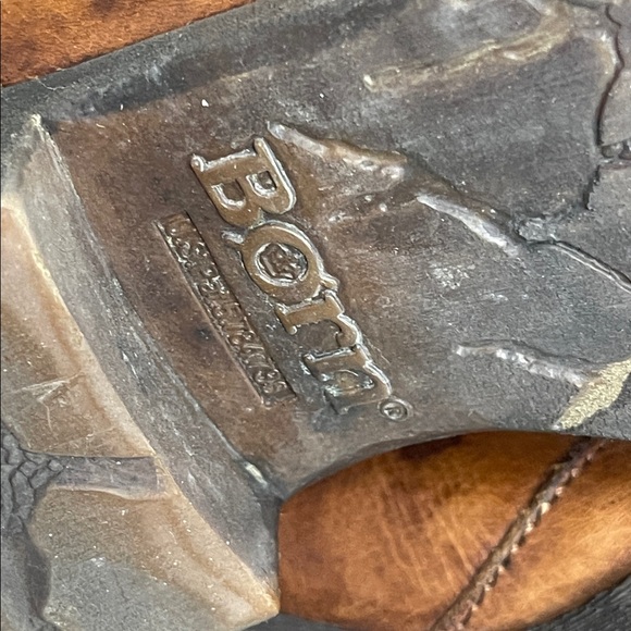 Born Cognac Leather Knee-High Riding Boots Size 7.5-38.5 Soft Genuine Leather - Picture 12 of 12